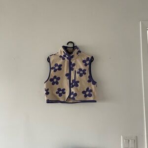 pac sun floral vest